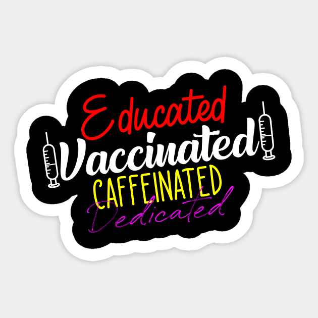 Pro Vaccination Quote Sticker by JohnRelo